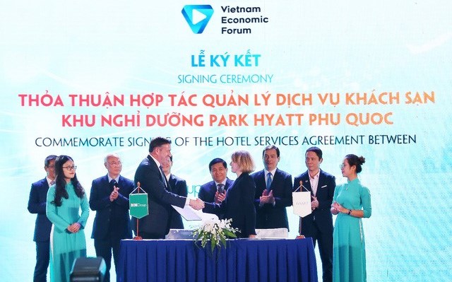 BIM LAND VÀ TẬP ĐOÀN HYATT KÝ KẾT THỎA THUẬN HỢP TÁC TẠI DIỄN ĐÀN CẤP CAO DU LỊCH VIỆT NAM 2019