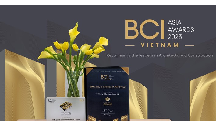 BIM Land tiếp tục được vinh danh “Top 10 Chủ đầu tư hàng đầu Việt Nam”